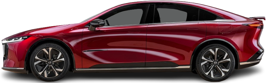 Фотография Mazda 6e Long Range (2025-…) сбоку на прозрачном фоне