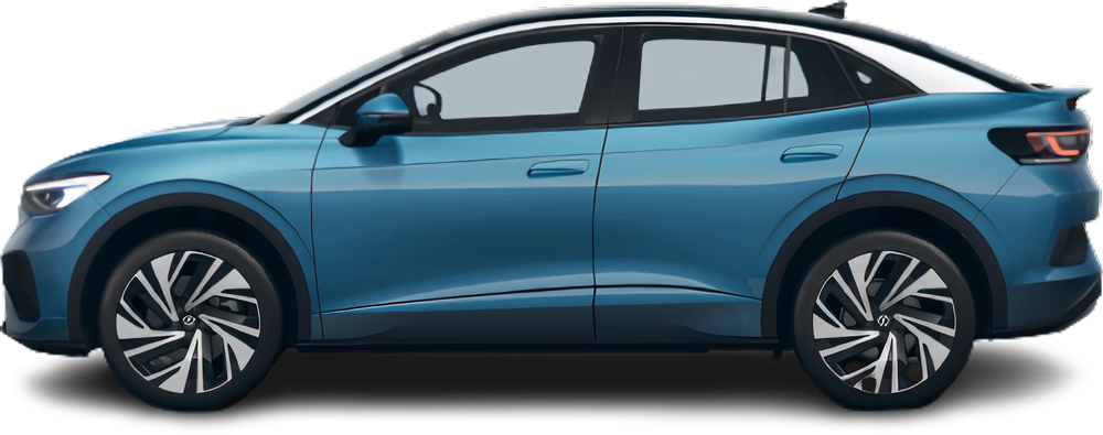 Фотография Volkswagen ID.5 Pro Performance (2022-2023) сбоку на прозрачном фоне