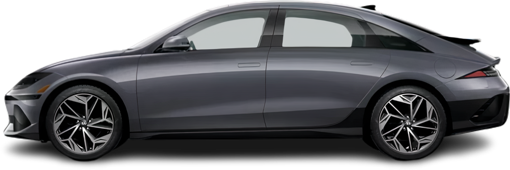 Фотография Hyundai Ioniq 6 Long Range AWD (2022-…) сбоку на прозрачном фоне