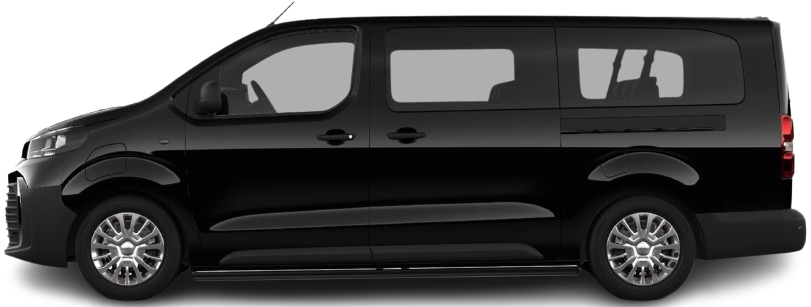Фотография Toyota Proace Verso Electric L2 75 kWh (2024-...) сбоку на прозрачном фоне