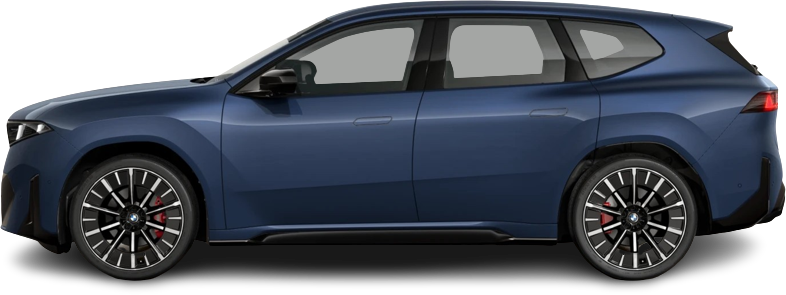 Фотография BMW iX3 50 xDrive (2025-…) сбоку на прозрачном фоне