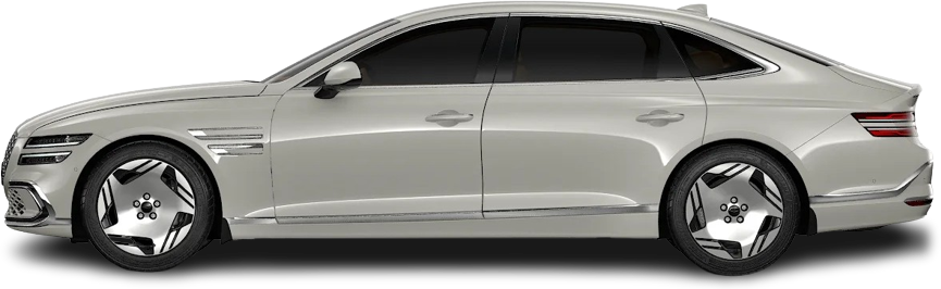 Фотография Genesis Electrified G80 AWD (2025-…) сбоку на прозрачном фоне