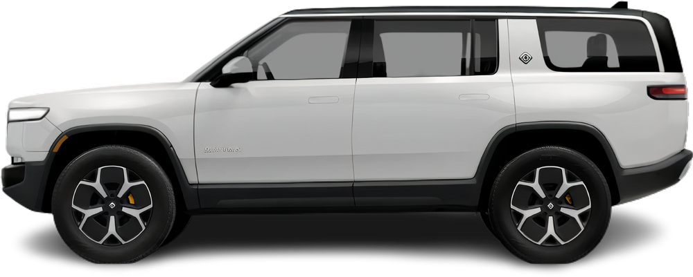 Фотография Rivian R1S Performance Dual-Motor AWD Large (2023-2024) сбоку на прозрачном фоне