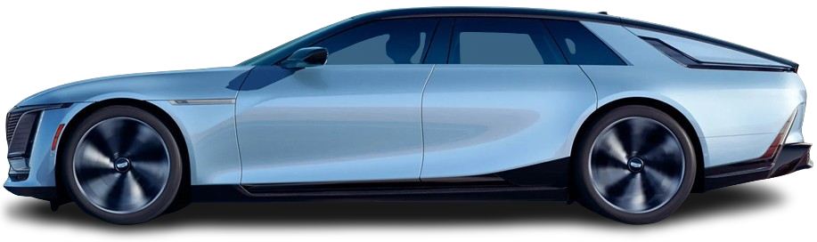 Фотография Cadillac Celestiq (2024-…) сбоку на прозрачном фоне