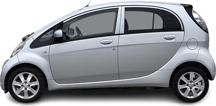 Фотография Mitsubishi i-MiEV Gen 1 (2010-2021) сбоку на прозрачном фоне