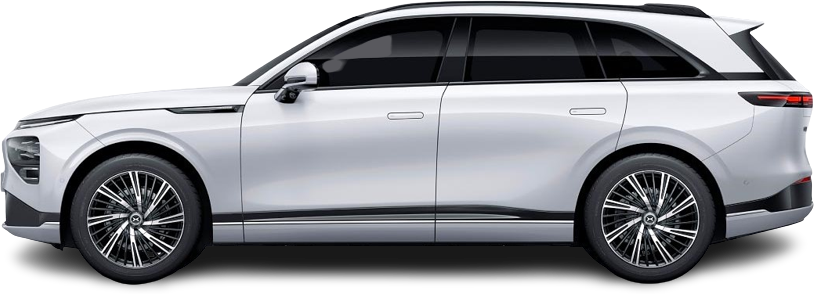 Фотография XPENG G9 RWD Long Range (2023-…) сбоку на прозрачном фоне