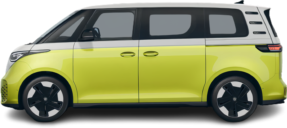 Фотография Volkswagen ID.Buzz Pro (2024-...) сбоку на прозрачном фоне