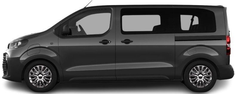 Фотография Toyota Proace Verso Electric L1 50 kWh (2024-...) сбоку на прозрачном фоне