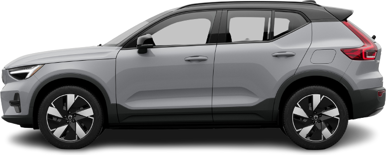 Фотография Volvo XC40 Recharge (EX40) Single Motor (2022-…) сбоку на прозрачном фоне