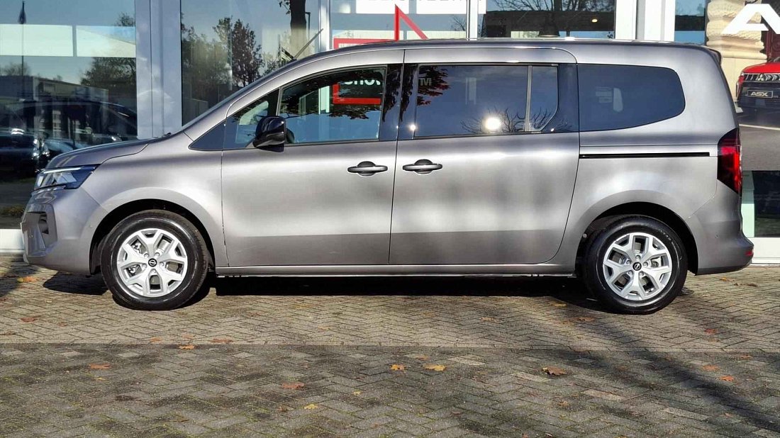 Nissan Townstar Evalia EV L2 (2024-…) вид сбоку, силуэт, двери, колеса, экстерьер