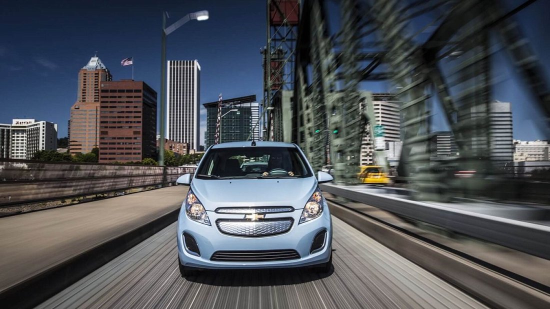 Chevrolet Spark EV 21 kWh (2013-2014) передняя часть, решетка радиатора, фары, бампер, экстерьер