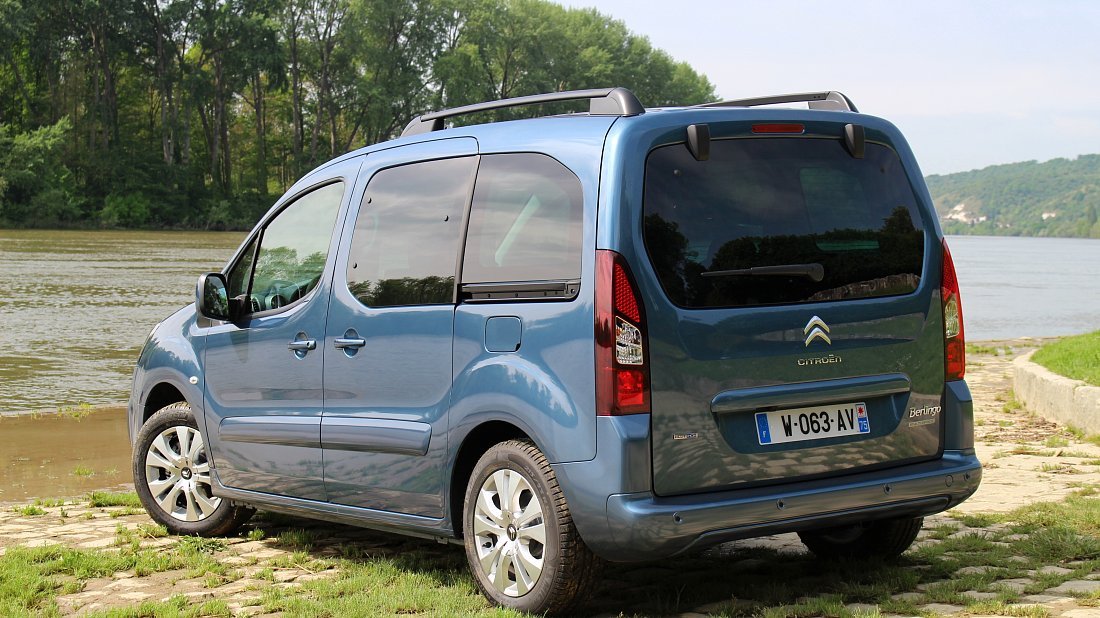 Citroën e-Berlingo Multispace (2017-2020) задняя часть в три четверти, вид в три четверти, диагональ, экстерьер
