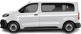 Side view photo of Citroën e-Jumpy Combi XS 50 kWh (2020-2022) on transparent background
