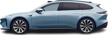 Side view photo of NIO ET5 Touring Long Range (2023-…) on transparent background