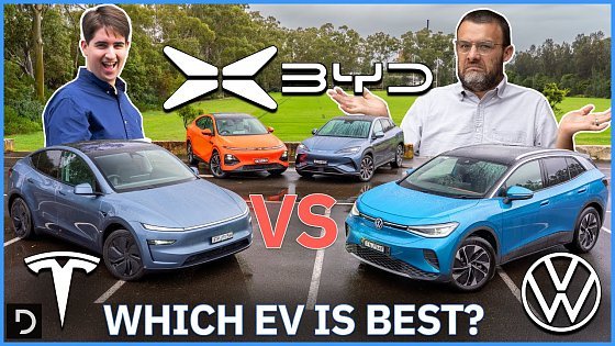 Video: Tesla Model Y v BYD Sealion 7 v Xpeng G6 v Volkswagen ID.4 Comparison