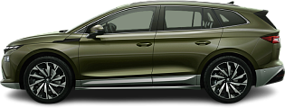 Side view photo of Škoda Enyaq 60 (2025-...) on transparent background