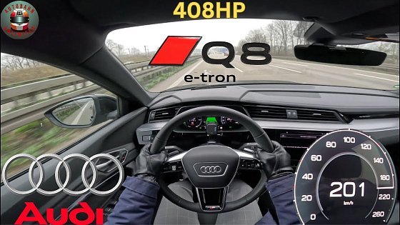 Video: Audi Q8 55 e-tron || 408HP || TOP SPEED on german Autobahn