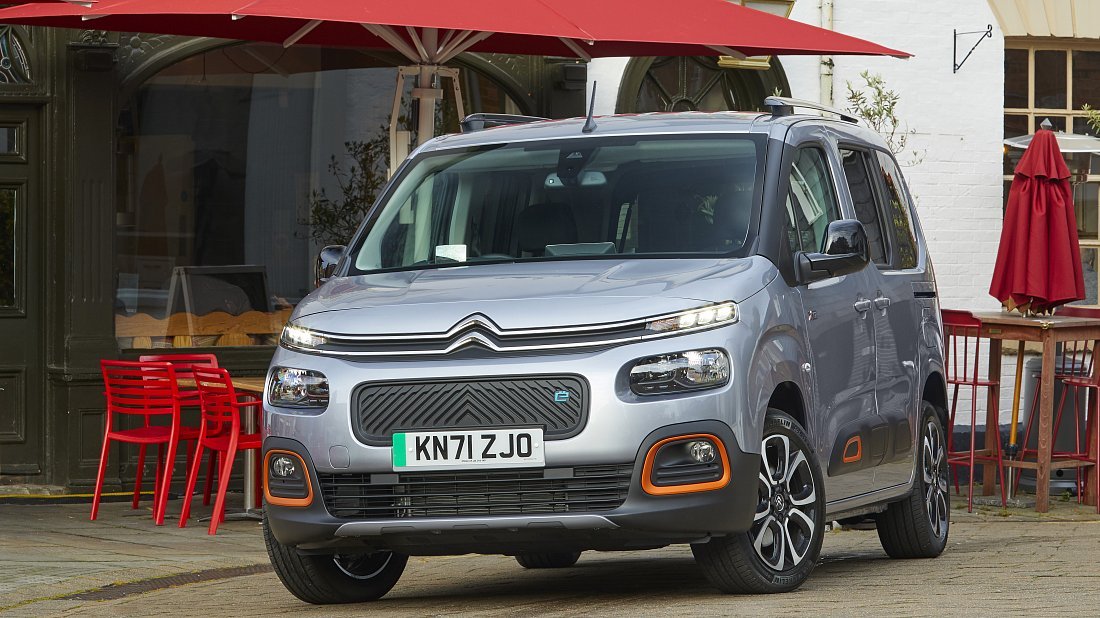 Citroën e-Berlingo M 50 kWh (2021-2024) передняя часть, решетка радиатора, фары, бампер, экстерьер