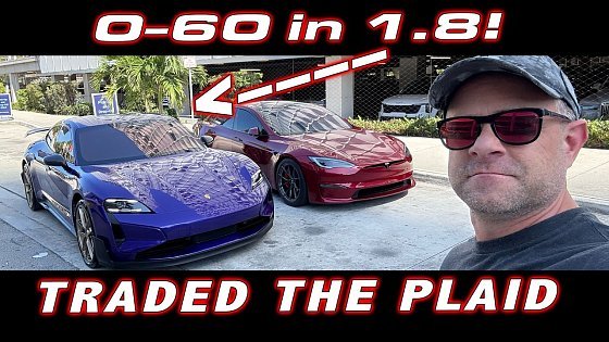 Video: 0-60 in 1.8! Traded my Plaid for a Porsche Taycan Turbo GT Weissach - Full Review with 1/4 Mile Test