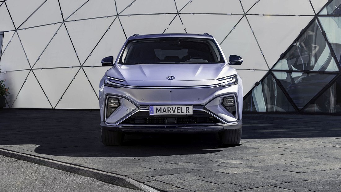 MG Marvel R (2021-…) передняя часть, решетка радиатора, фары, бампер, экстерьер
