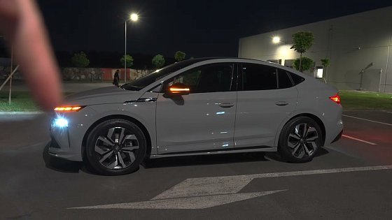 Video: Skoda Enyaq Coupe 2026 Night Lights Review