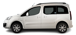 Side view photo of Citroën e-Berlingo Multispace (2017-2020) on transparent background