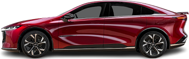Side view photo of Mazda 6e (2025-…) on transparent background