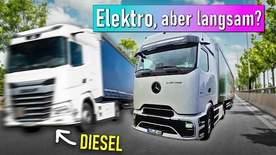 Video: Testfahrt mit dem Serien eActros 600 von Mercedes (621 kWh Akku)