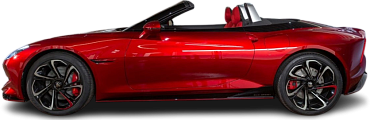 Side view photo of MG Cyberster Trophy Single Motor (2024-...) on transparent background