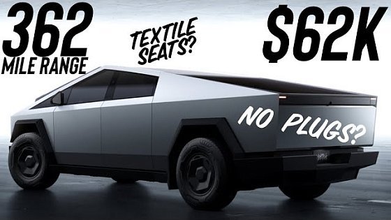 Video: $62K Cybertruck Has 362 Mile Range! At What Cost...