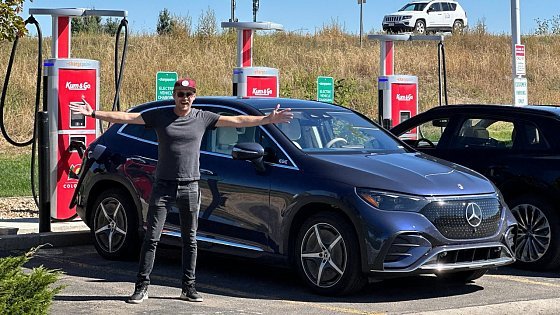 Video: The Mercedes EQE SUV Is So Efficient! 70-MPH Highway Range Test Somehow Beats Audi Q8 E-Tron