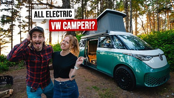 Video: Picking Up Our Brand New ELECTRIC VW Camper Van! (ID. Buzz Full Tour)