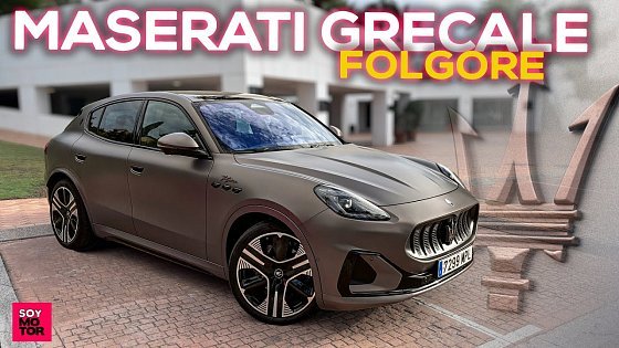 Video: PRUEBA MASERATI GRECALE FOLGORE ELÉCTRICO | De Madrid a Marbella | Coches SoyMotor.com