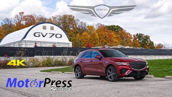 Video: 2022 Genesis GV70 3.5T Sport Plus AWD Review - Throw The Germans Off The Train