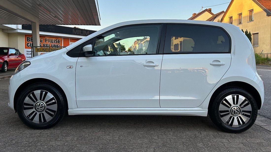Volkswagen e-Up! 18.7 kWh (2013-2019) вид сбоку, силуэт, двери, колеса, экстерьер
