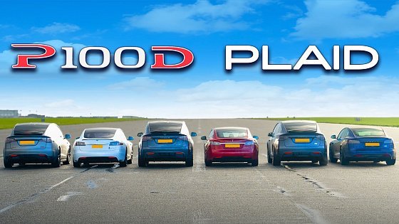 Video: EVERY fast Tesla: DRAG RACE