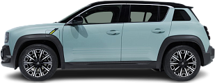 Side view photo of Renault 4 E-Tech EV52 150hp (2025-...) on transparent background