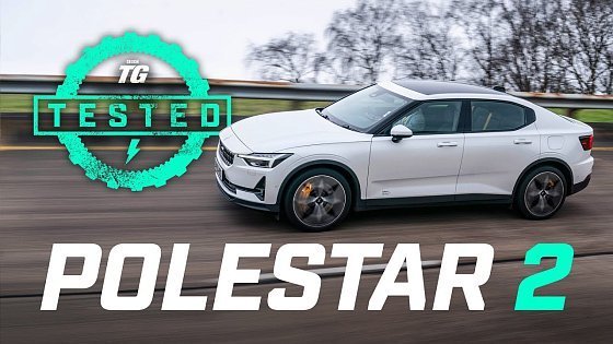 Video: Polestar 2 Review: Tesla Model 3 rival 0-60, range, charging, top speed, 1/4 mile | Top Gear