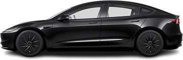 Photo Tesla Model 3 Standard RWD (2025-...) side view, tranparent background
