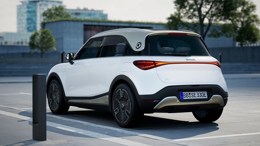 Smart #1 Pro (2023-…) задняя часть в три четверти, вид в три четверти, диагональ, экстерьер