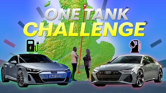 Video: Race Across England! | Petrol RS7 vs Electric E-Tron GT ** NO REFUELING **