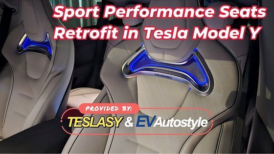 Video: Model Y Sport Performance Seats Retro-Fit by: #Teslasy #EVAutostyle