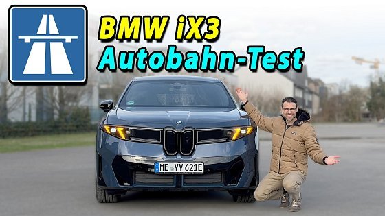 Video: BMW iX3 erste deutsche Autobahn-Fahrt! Wie gut fährt er? Test: Effizienz und reale Reichweite
