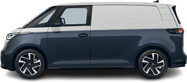 Side view photo of Volkswagen ID.Buzz Cargo Pro (2024-…) on transparent background