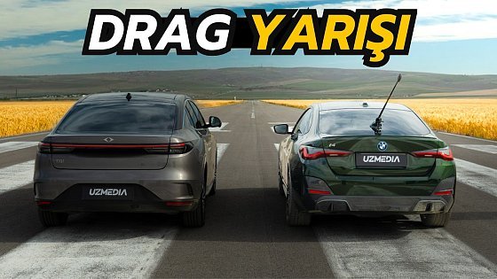 Video: DRAG YARIŞI: BMW i4 eDrive40 vs. Togg T10F