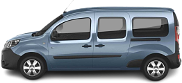 Side view photo of Renault Kangoo Z.E. 33 Maxi (2017-2022) on transparent background