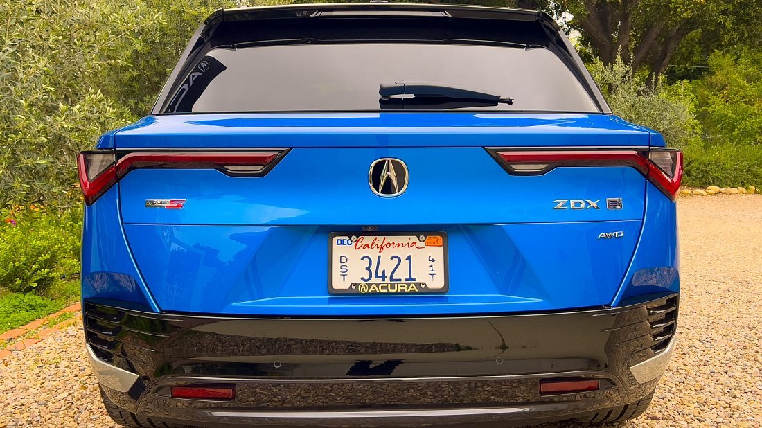 Acura ZDX Type S AWD (2024-…) вид сзади, задние фонари, багажник, спойлер, эмблема, бампер, экстерьер