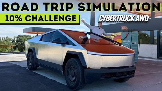 Video: The Cheapest Cybertruck Is Great For Road Trips! Impressive 10% Challenge Result