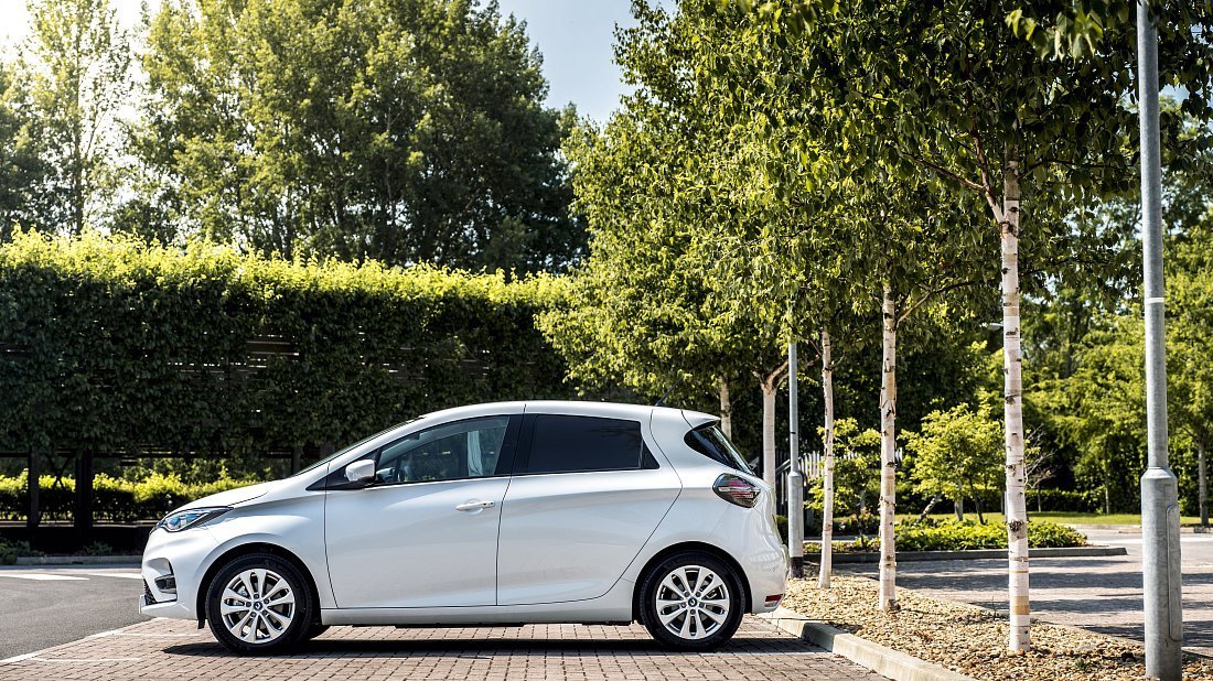 Renault Zoe Van Z.E. 50 R110 (2020-2023) вид сбоку, силуэт, двери, колеса, экстерьер