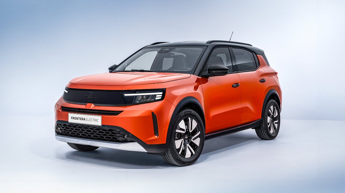 Фото Opel Frontera Electric 54 kWh (2025-…) вид спереди, экстерьер